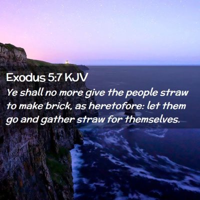 Exodus 5:7 KJV Free Bible Images