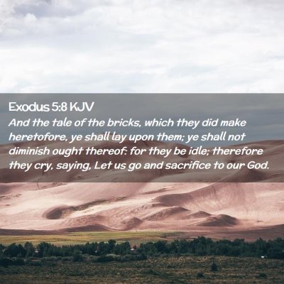 Exodus 5:8 KJV Free Bible Images