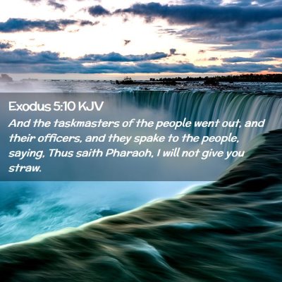 Exodus 5:10 KJV Free Bible Images