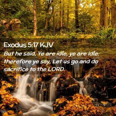 Exodus 5:17 KJV Free Bible Images