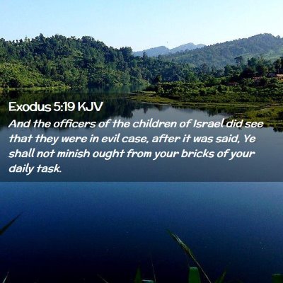 Exodus 5:19 KJV Free Bible Images