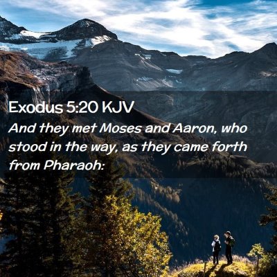 Exodus 5:20 KJV Free Bible Images