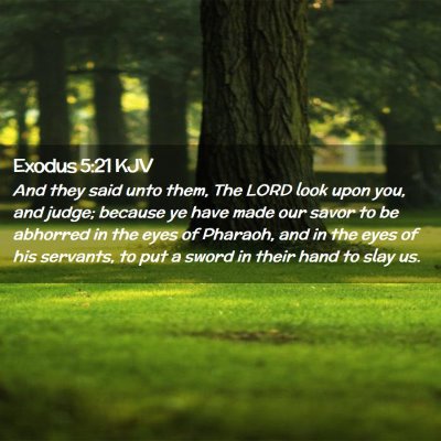 Exodus 5:21 KJV Free Bible Images