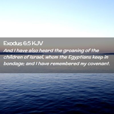 Exodus 6:5 KJV Free Bible Images