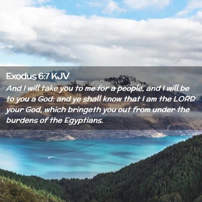 Exodus 6:7 KJV Free Bible Images