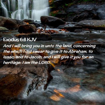 Exodus 6:8 KJV Free Bible Images