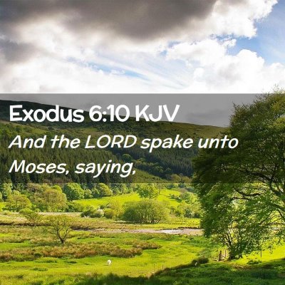 Exodus 6:10 KJV Free Bible Images