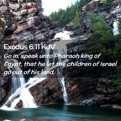 Exodus 6:11 KJV Free Bible Images