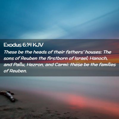 Exodus 6:14 KJV Free Bible Images