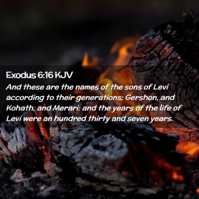 Exodus 6:16 KJV Free Bible Images