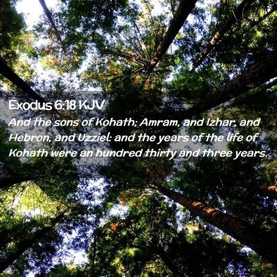 Exodus 6:18 KJV Free Bible Images