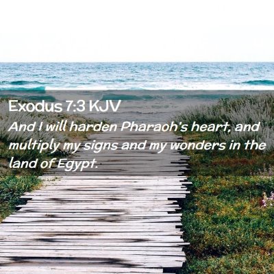 Exodus 7:3 KJV Free Bible Images