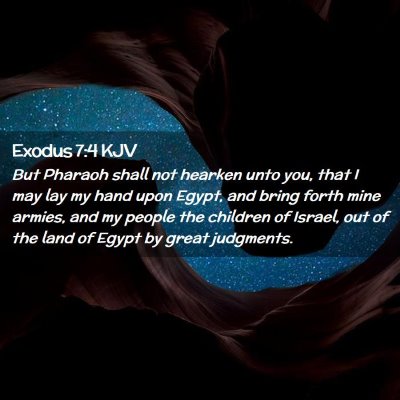 Exodus 7:4 KJV Free Bible Images