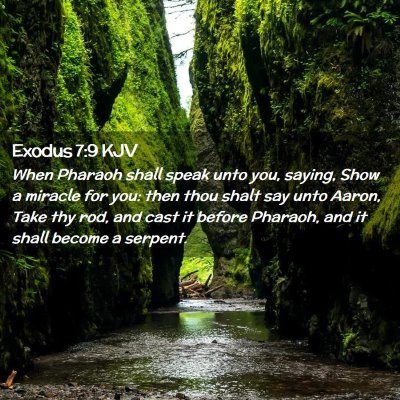 Exodus 7:9 KJV Free Bible Images