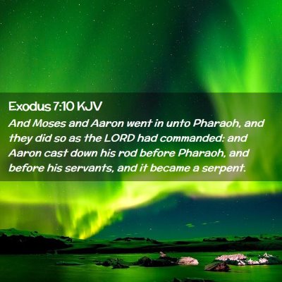 Exodus 7:10 KJV Free Bible Images