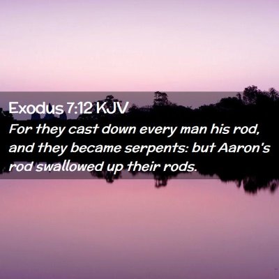 Exodus 7:12 KJV Free Bible Images