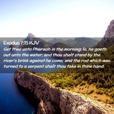 Exodus 7:15 KJV Free Bible Images