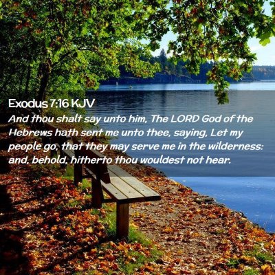 Exodus 7:16 KJV Free Bible Images