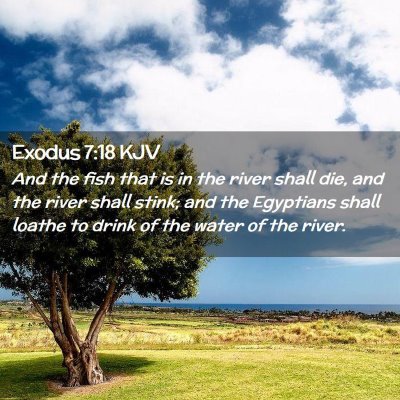 Exodus 7:18 KJV Free Bible Images