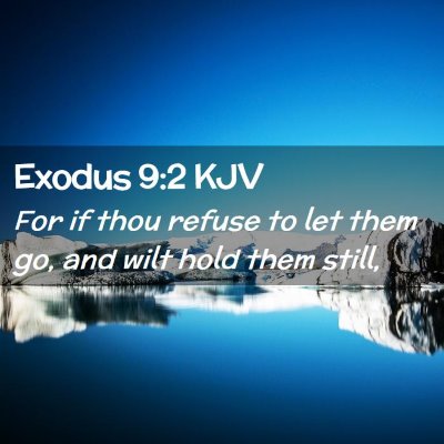 Exodus 9:2 KJV Free Bible Images