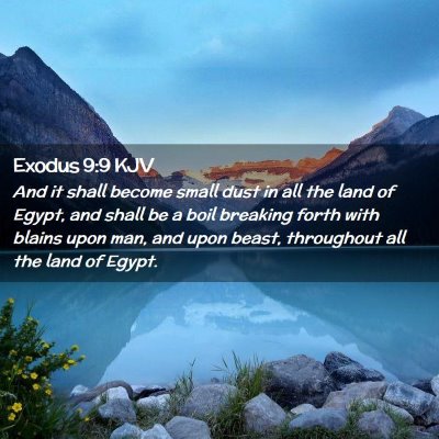 Exodus 9:9 KJV Free Bible Images