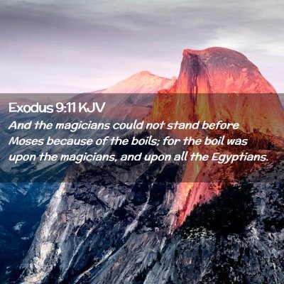 Exodus 9:11 KJV Free Bible Images