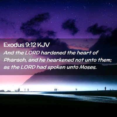 Exodus 9:12 KJV Free Bible Images