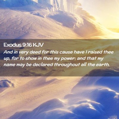 Exodus 9:16 KJV Free Bible Images