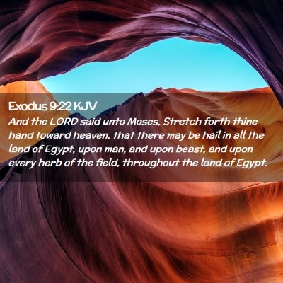 Exodus 9:22 KJV Free Bible Images