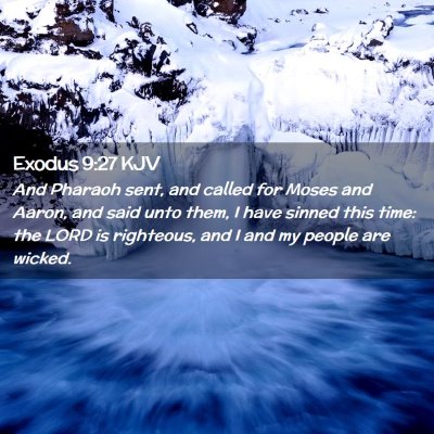 Exodus 9:27 KJV Free Bible Images