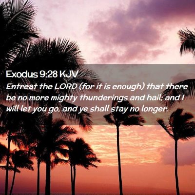 Exodus 9:28 KJV Free Bible Images