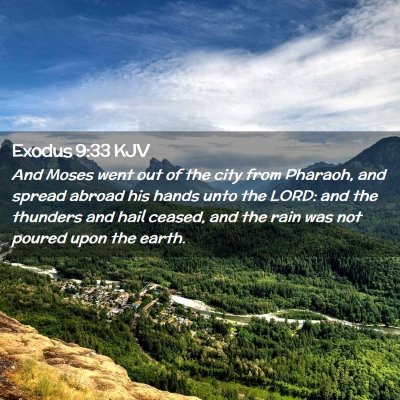 Exodus 9:33 KJV Free Bible Images