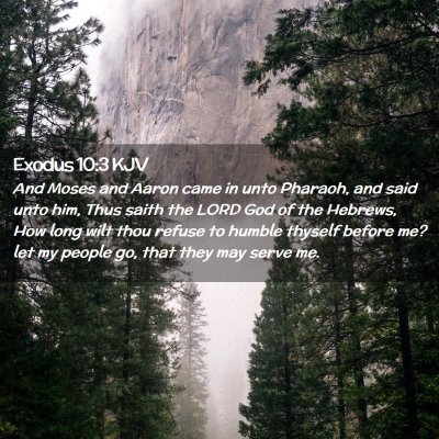 Exodus 10:3 KJV Free Bible Images