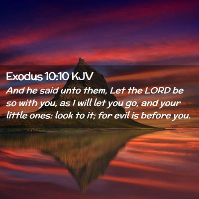 Exodus 10:10 KJV Free Bible Images