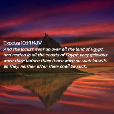 Exodus 10:14 KJV Free Bible Images