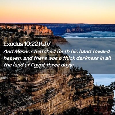 Exodus 10:22 KJV Free Bible Images