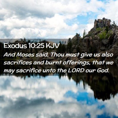 Exodus 10:25 KJV Free Bible Images