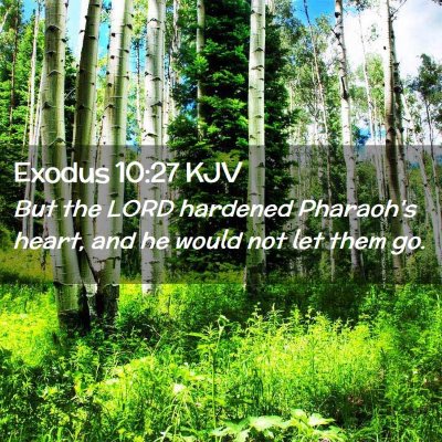 Exodus 10:27 KJV Free Bible Images