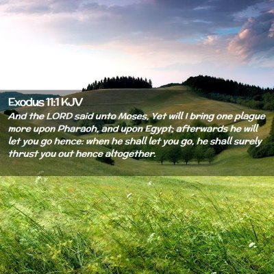 Exodus 11:1 KJV Free Bible Images