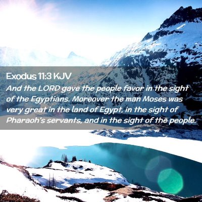 Exodus 11:3 KJV Free Bible Images