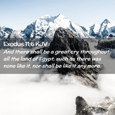 Exodus 11:6 KJV Free Bible Images