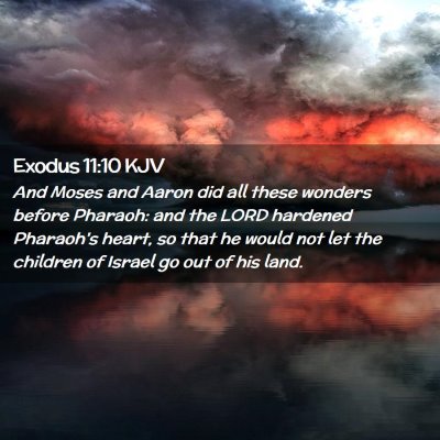 Exodus 11:10 KJV Free Bible Images