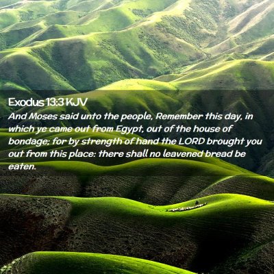 Exodus 13:3 KJV Free Bible Images