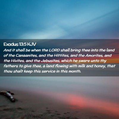 Exodus 13:5 KJV Free Bible Images