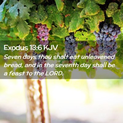 Exodus 13:6 KJV Free Bible Images