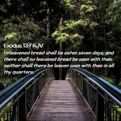 Exodus 13:7 KJV Free Bible Images