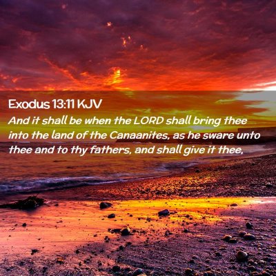 Exodus 13:11 KJV Free Bible Images