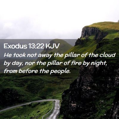 Exodus 13:22 KJV Free Bible Images