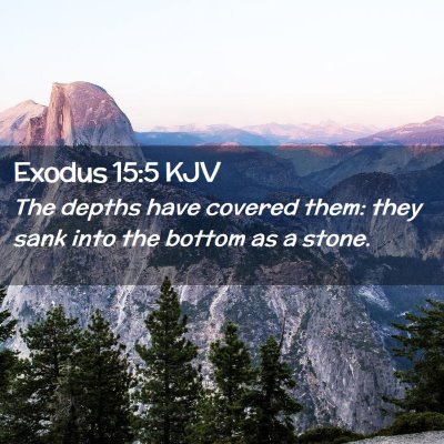 Exodus 15:5 KJV Free Bible Images