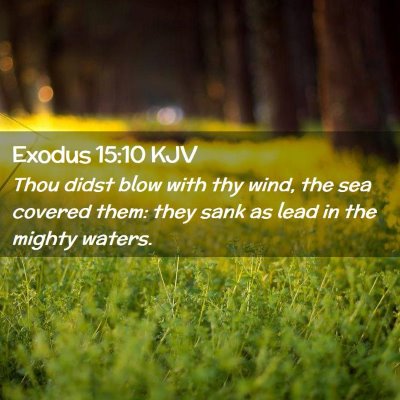 Exodus 15:10 KJV Free Bible Images